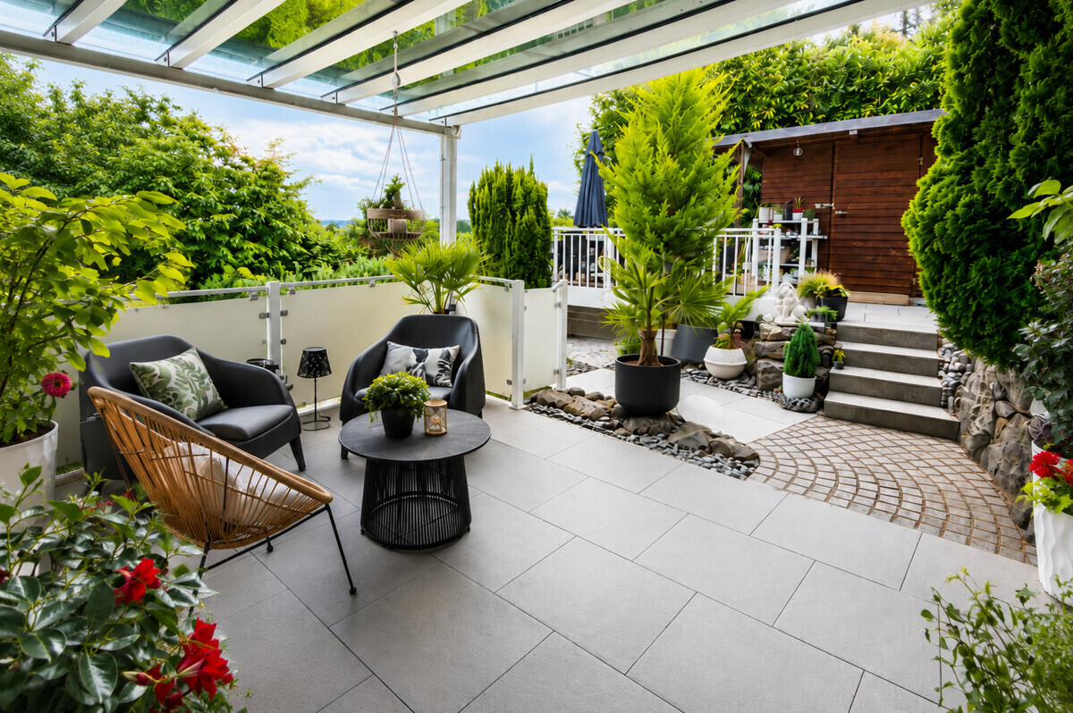Terrasse Süd-West im EG - Einliegerwohnung