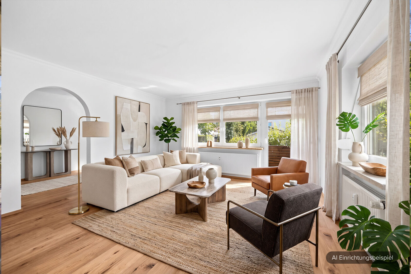 Wohnzimmer mit Loggia (AI)
