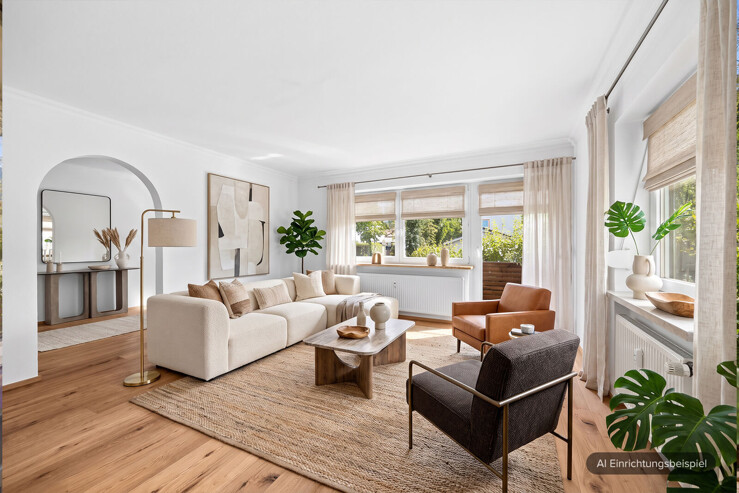 Wohnzimmer mit Loggia (AI)