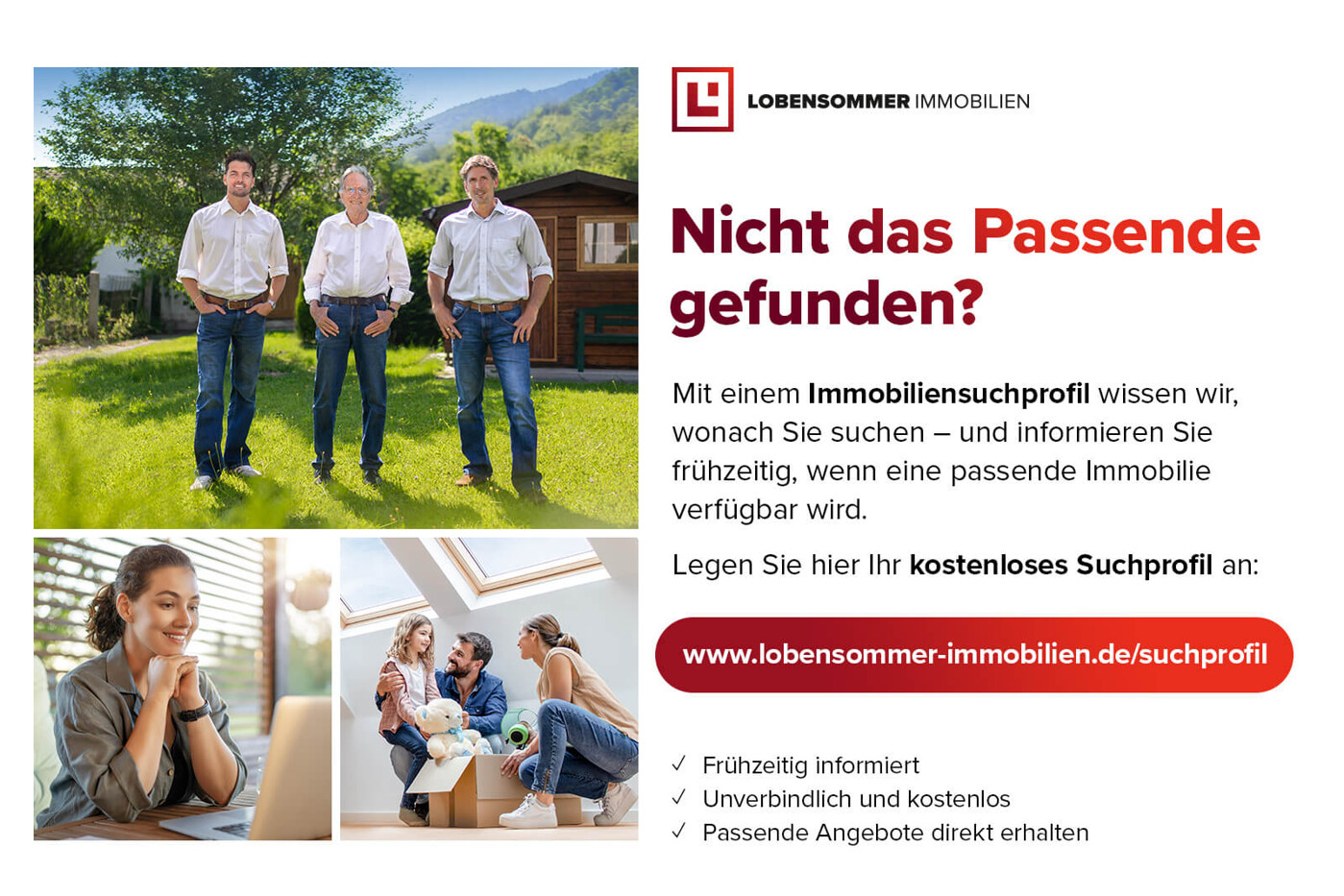 Suchprofil bei Lobensommer Immobilien