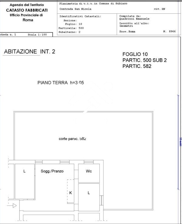 Immagine di APPARTAMENTO CONTRADA S. NICOLA  – SUBIACO