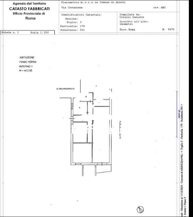 Immagine di APPARTAMENTO VIA GIACOMO DELLA PORTA – ARSOLI