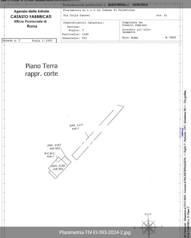 Immagine di APPARTAMENTO VIA COLLE CAROSO – PALESTRINA