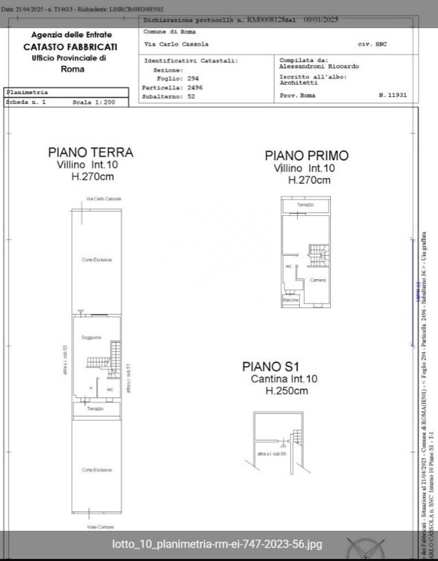 Immagine di VILLINO VIA CARLO CASSOLA – ROMA