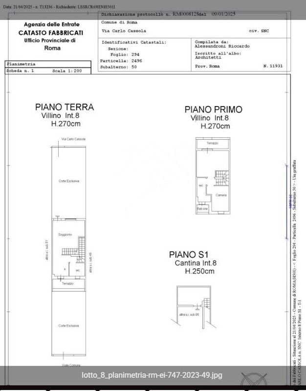 Immagine di VILLINO VIA CARLO CASSOLA – ROMA