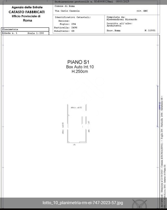 Immagine di VILLINO VIA CASSOLA – ROMA