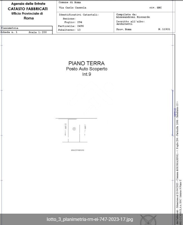 Immagine di VILLINO VIA CARLO CASSOLA – ROMA