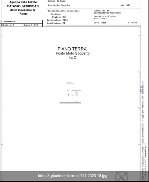 Immagine di VILLINO VIA CARLO CASSOLA – ROMA