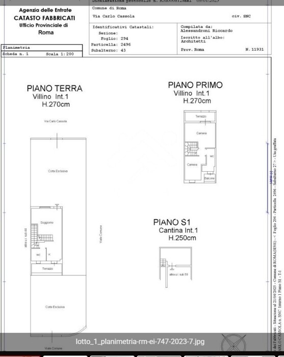 Immagine di VILLINO VIA CARLO CASSOLA – ROMA