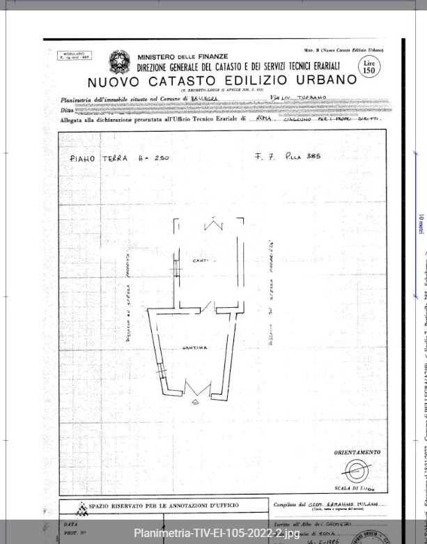 Immagine di ABITAZIONE DI TIPO POPOLARE 00030 BELLEGRA RM – BELLEGRA