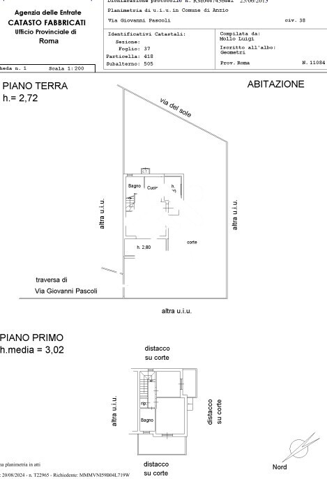Immagine di ABITAZIONE IN VILLINI VIA G. PASCOLI – ANZIO