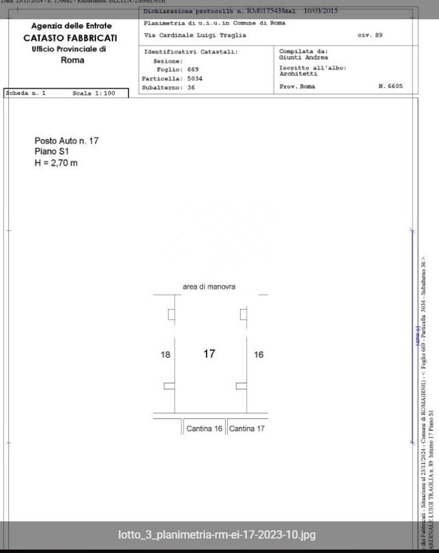 Immagine di APPARTAMENTO VIA CARDINALE LUIGI TRAGLIA – ROMA