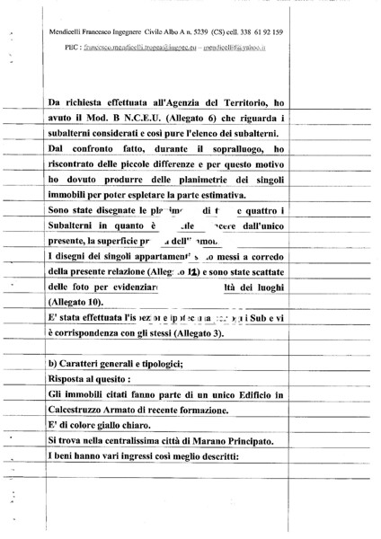 APPARTAMENTO VIA LUNETTO VERCILLO - MARANO PRINCIPATO
