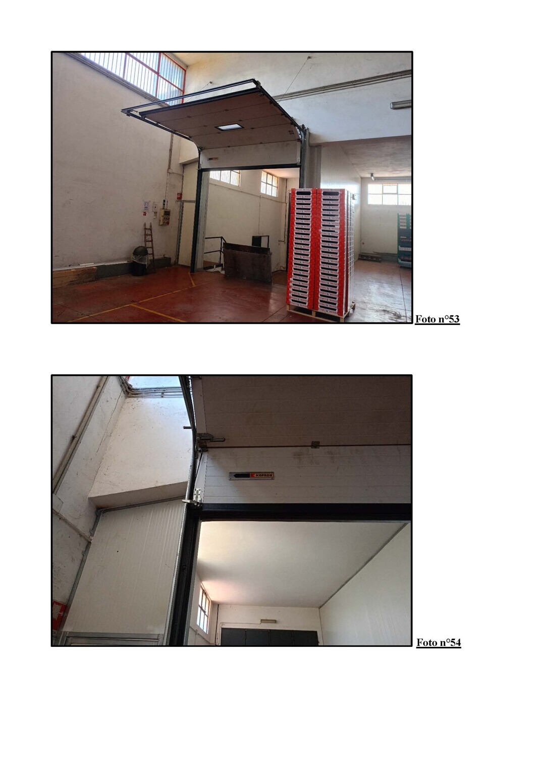 Bene Generico – n.2 PORTE ISOTERMICHE per piano di carico marca Kopron (lotto… — foto 2