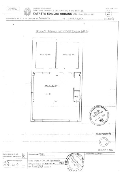 DEPOSITO / MAGAZZINO VIA CURAZZO - BIANCHI — foto 2