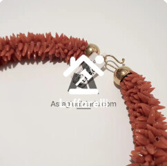 Preziosi – una collana di corallo con chiusura in oro giallo 18 kt peso… — foto 2