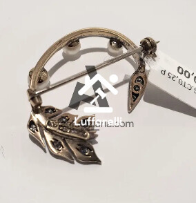 Preziosi – una spilla Amadori in oro bianco e giallo 18 kt con perle e… — foto 2