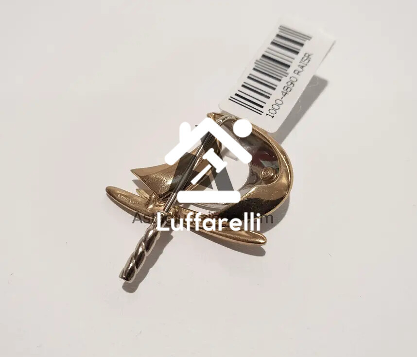 Preziosi – una spilla Monile in oro giallo e bianco 18 kt e platino con… — foto 2