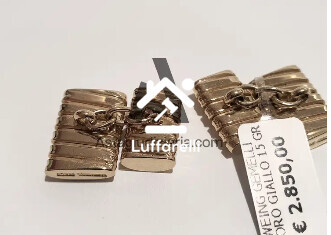 Preziosi – gemelli in oro giallo 18 kt gr. 13,80 — foto 2