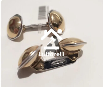 Preziosi – gemelli in oro bianco e giallo 18 kt gr. 13,10 — foto 3