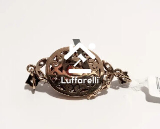 Preziosi – una chiusura per collana in oro bianco e giallo 18 kt con… — foto 2
