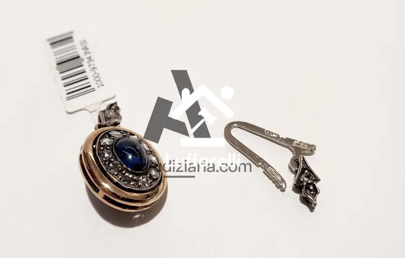 Preziosi – una chiusura per collana in oro giallo 18 kt con diamanti su… — foto 2