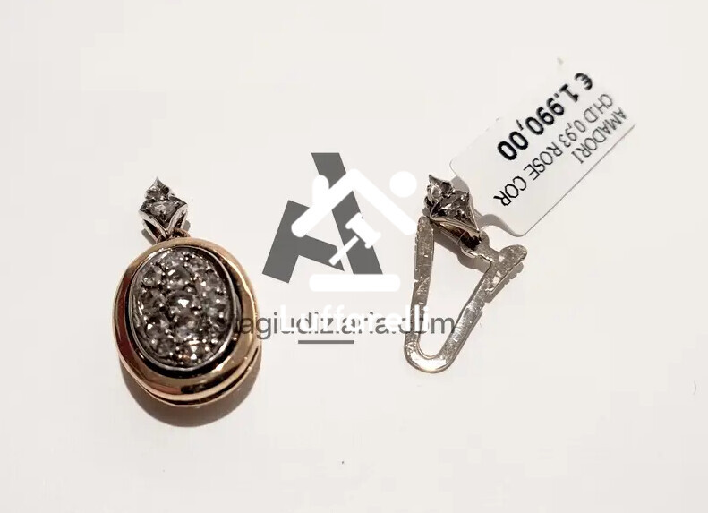 Preziosi – una chiusura per collana in oro giallo 18 kt con diamanti… — foto 2