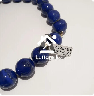 Preziosi – una collana di lapislazzuli con chiusura in oro giallo 18 kt… — foto 2