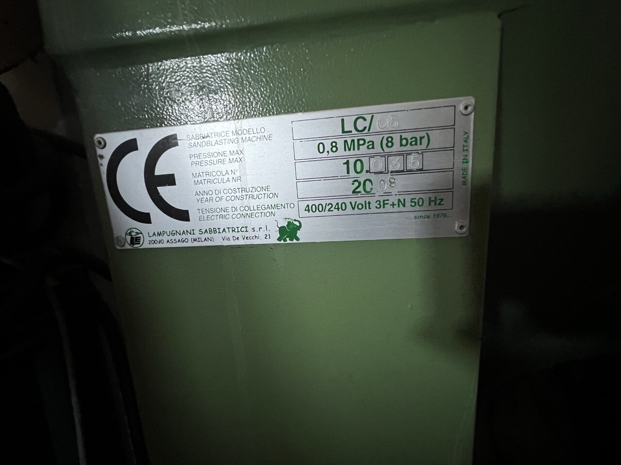 Attrezzature Varie – N. 1 sabbiatrice. Valore di € 500,00. — foto 4