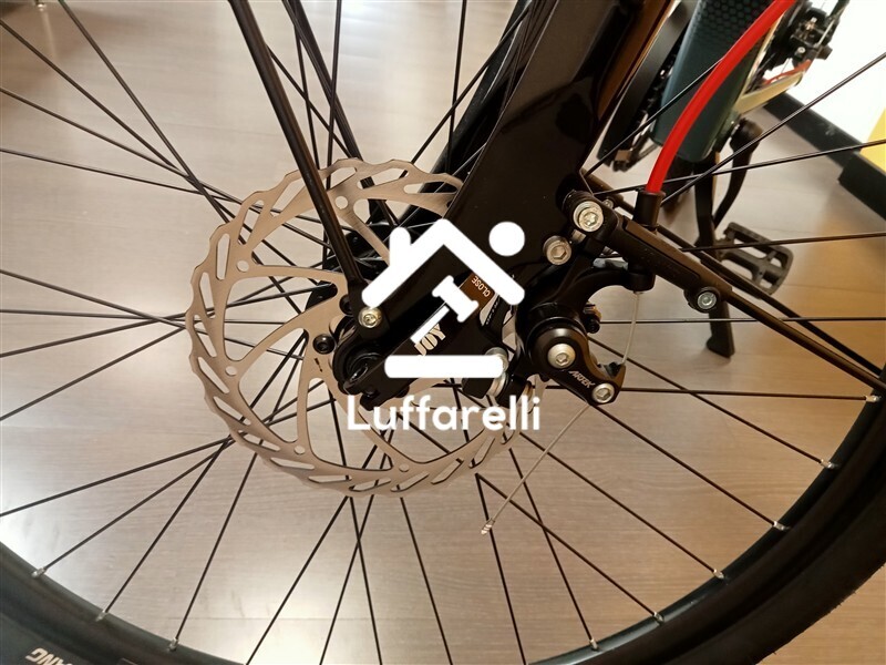 Veicoli – BICICLETTA ELETTRICA DA TREKKING blu e nera, marca Armony, mod… — foto 4