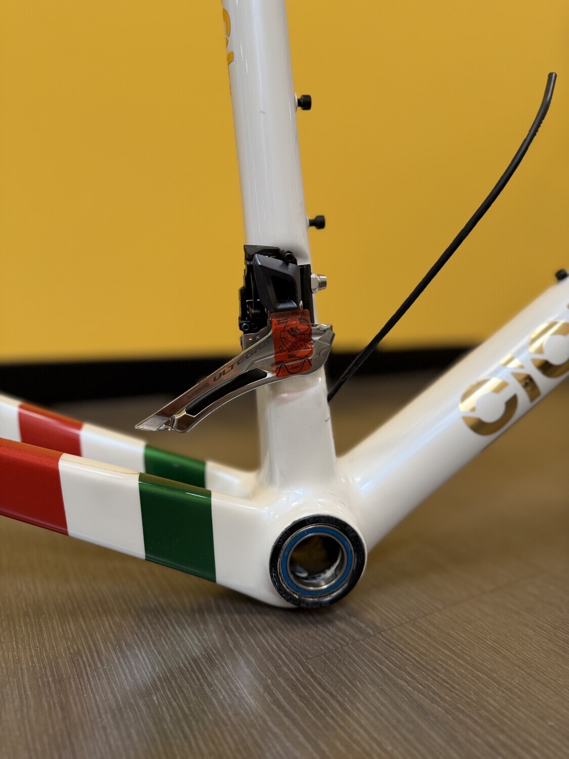 Veicoli – TELAIO IN CARBONIO PER BICI DA CORSA, bianco, misura 54, marcato… — foto 2