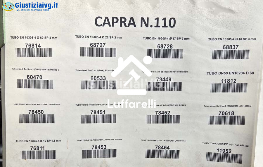 Materie Prime E Prodotti – Il lotto comprende tubazioni tecniche in acciaio. — foto 5