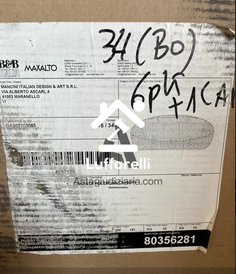 Mobili Da Casa E Varie – Il lotto comprende tre divani da esterno B&B Italia, modello… — foto 3