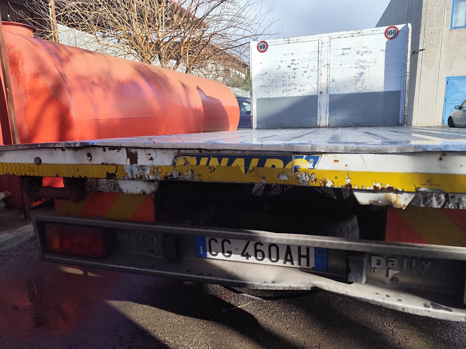 Autocarro Iveco Daily 45C15 con pianale aperto, 2003 — foto 3