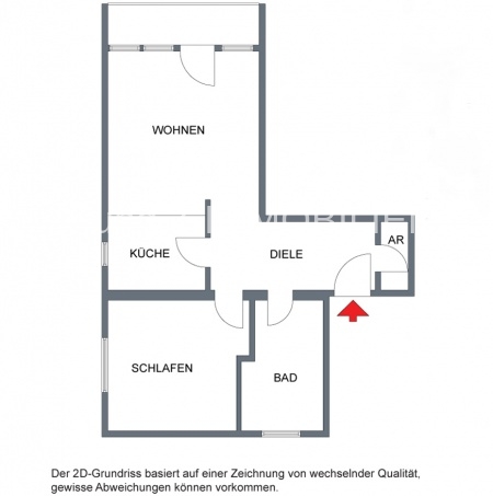 *** Helle Wohnung sucht nette Mieter *** Gut geschnittene 2-Zimmerwohnung mit Balkon ! - Photo 5