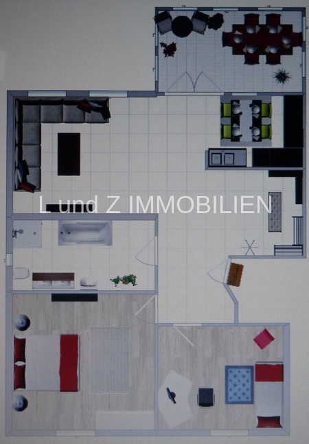 Luxus pur: Wunderschöne 3-Zimmer-Wohnung mit überdachtem Wintergarten und Garage. - Foto 2