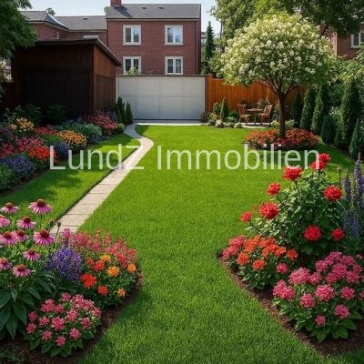 Blick -Gartenseite