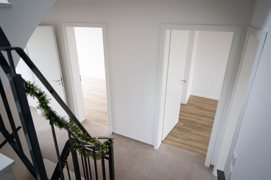 Blick von der Treppe ins Obergeschoss