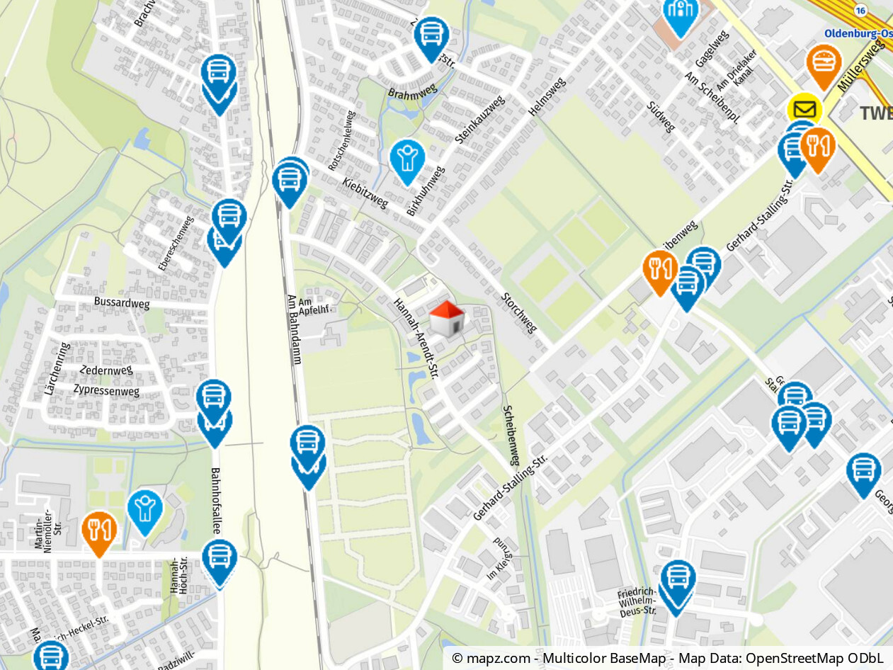 Geolyzer Kartenausschnitt