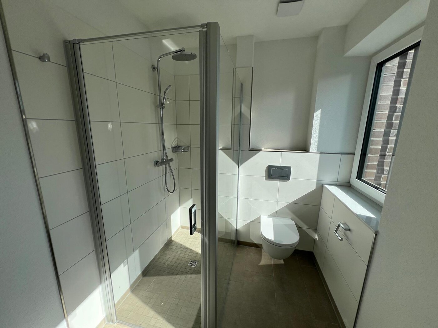 Ebenerdige Dusche