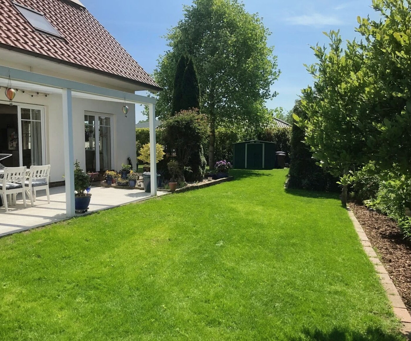 Garten Rückseite