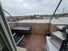 Balkon mit Markise