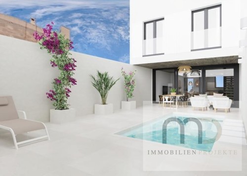 MD Immobilien Projekte Mallorca Algaida Neubaustadthaus Pool