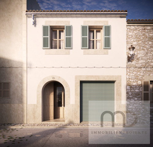 MD Immobilien Projekte Mallorca Algaida Stadthaus Frontansicht