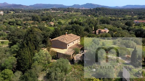 MD Immobilien Projekte Mallorca Sant Llorenc de Cardassar Sanierungsfinca Draufsicht mit Drohne