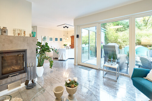 Blick in den schönen Garten