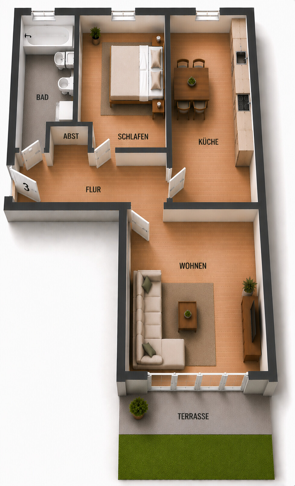 Grundriss, EG