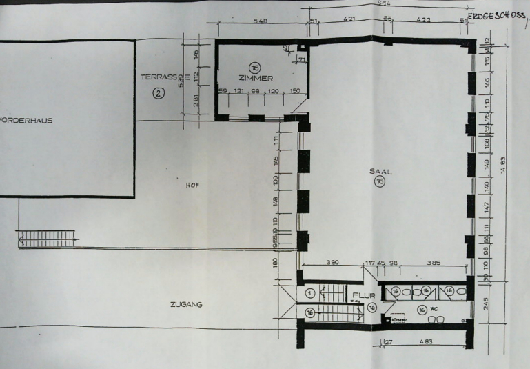 Grundriss ohne Ständerwände
