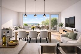 Whg.Nr. 2 Wohnen-Essen-Kochen-Balkon