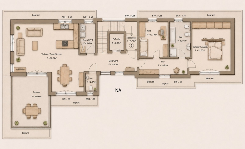 Grundriss Penthaus